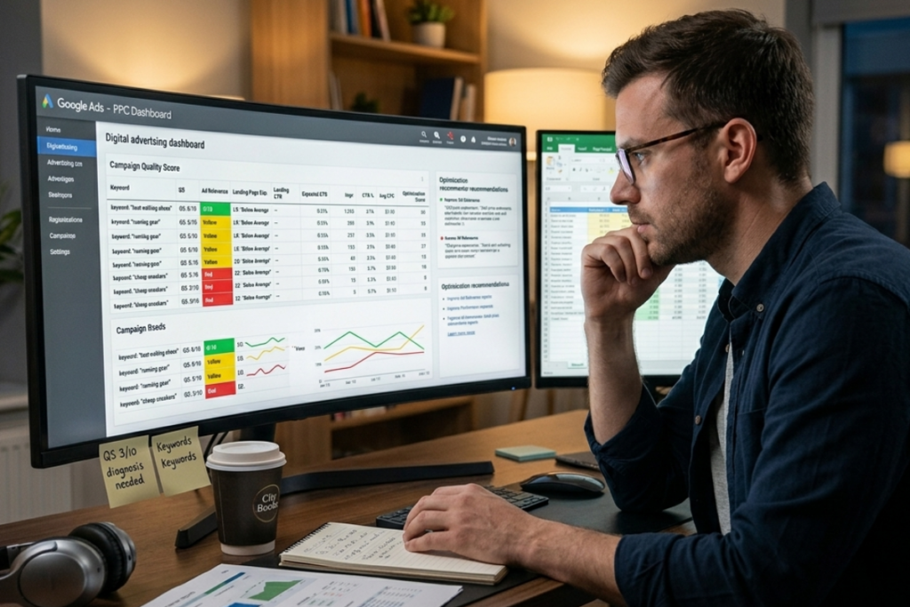 Google Ads Quality Score: What It Means and How to Improve It 1 How do you monitor and diagnose your Quality Score inside your account dashboard?