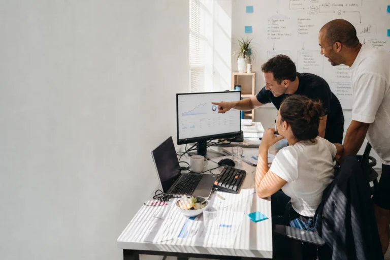 Blog 82 Kadima Digital team reviewing full-funnel performance marketing results.
