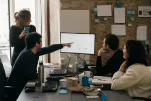 Kadima Digital team planning a ChatGPT ad campaign
