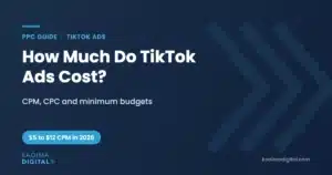 TikTok ads cost guide cover: $5 to $12 CPM in 2026