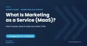 What is marketing as a service (MaaS)? Guide cover